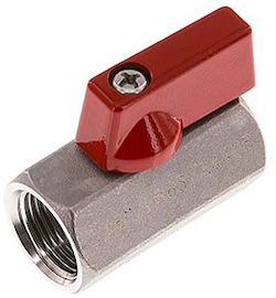 Lot De 2 Mini Robinets à Boisseau Sphérique 3 Voies - Raccord En T 1/2" - Pivotant 90° - Pour Toilettes, Machine à Laver
