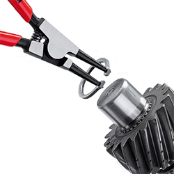 Pinze Speciali Per Anelli Di Sicurezza Senza Occhielli - 215 Mm - Apertura 41 Mm