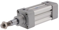 An ISO 15552 double-acting pneumatic cylinder