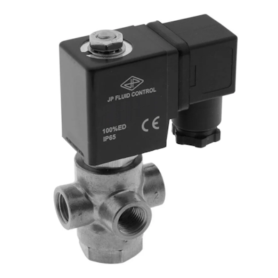 3-way stainless steel solenoid valve switch between different fluid pathways or mix fluids