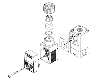 Installation der Kabelsteckerversion des 8605 Reglers