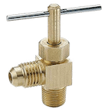 Angle needle valve