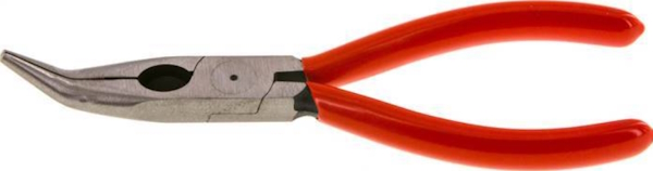 Angled needle nose pliers