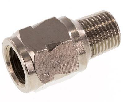 Ball check valve made of nickel-plated brass