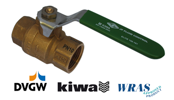 Common drinking water ball valve approvals DVGW, KIWA, WRAS