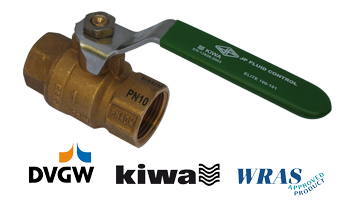 Common drinking water ball valve approvals (DVGW, KIWA, WRAS).