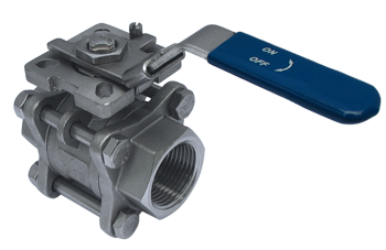 Three piece ball valve