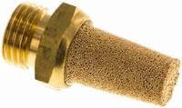 Sintered brass silencer