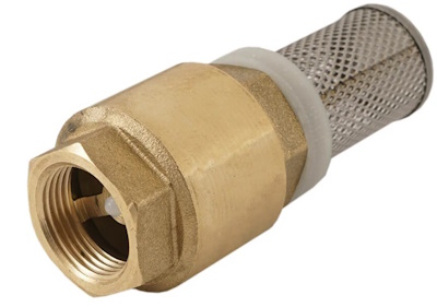 Brass foot valve