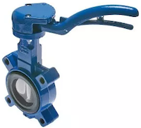 Gate valve (left) and butterfly valve (right)