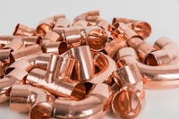 Copper fittings are common in HVAC systems