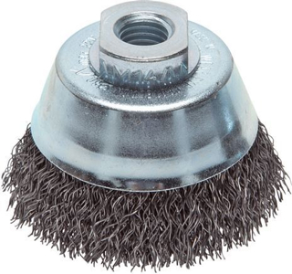 Cup wire brushes are not often used in pipe cleaning applications but do have some specific applications