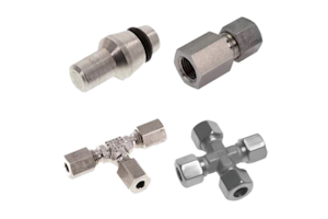 Cutting ring fittings provide durable, leak-proof connections.