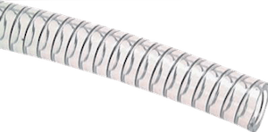 Tuyau flexible de pression et d'aspiration en PVC avec bobine en acier