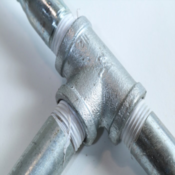 Galvanized T-joint pipe