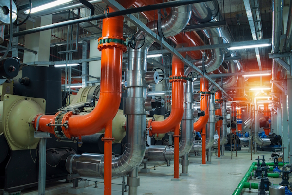 Industrial chillers and boilers remove and add heat to the air, respectively.