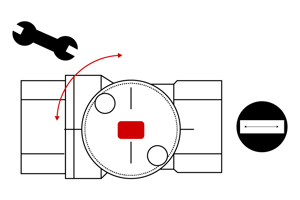 Configuración de válvula de bola eléctrica 2