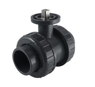 Ball valve with ISO-top socket