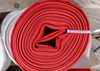 A lay flat hose for outdoor lawn or garden watering