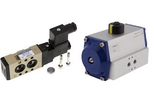 The NAMUR interface makes it simple to mount a NAMUR directional control valve to a pneumatic actuator.