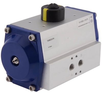 A pneumatic rotary actuator