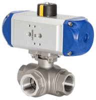2" in Pneumatic Double Acting Air Return Air Actuated Stainless Ball Valve DN50 
