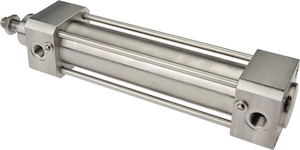 A stainless steel double acting pneumatic cylinder