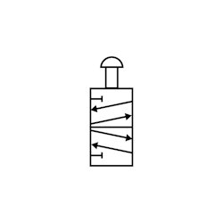 Manual actuation symbol