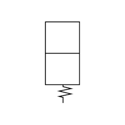 Spring return symbol
