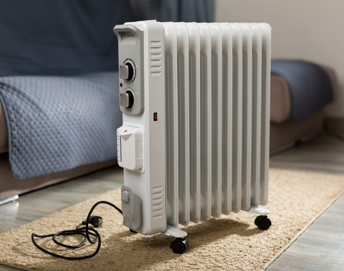 An oil-filled space heater