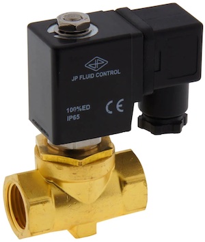 Semi-direct acting solenoid valve