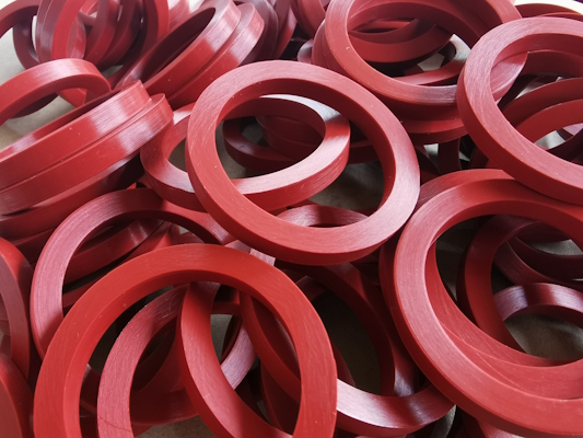 Silicone rubber gasket rings