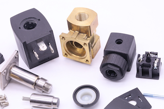 Parts of a solenoid valve