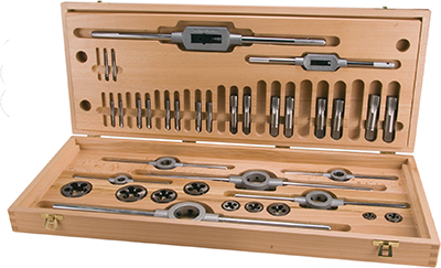 BSP BRITISH STANDARD PIPE BSPP PARALLEL TAP AND DIE SET 6 SIZE 1/8" TO 3/4" 