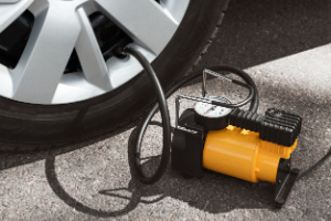 Tire inflator for cars
