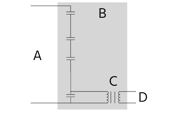 Connecting a capacitive potential transformer