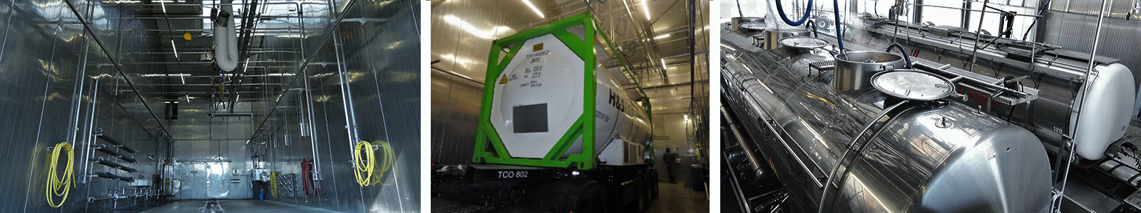 Truckcleaning Venlo gebruikt elektrische kogelkranen van JP fluid om trucktanks te reinigen.