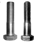 Example of fine (left) and coarse (right) UTS threads