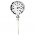 Bimetallic thermometer under-connection
