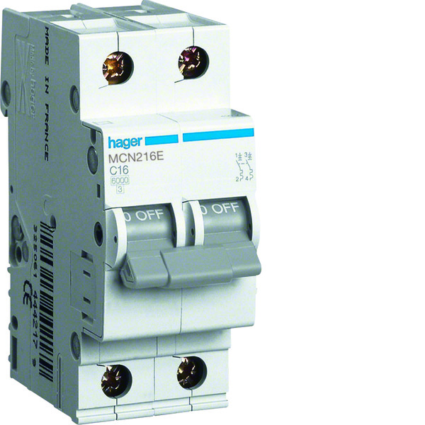 Hager MCN Circuit Breaker ID MCN216E USA Supply