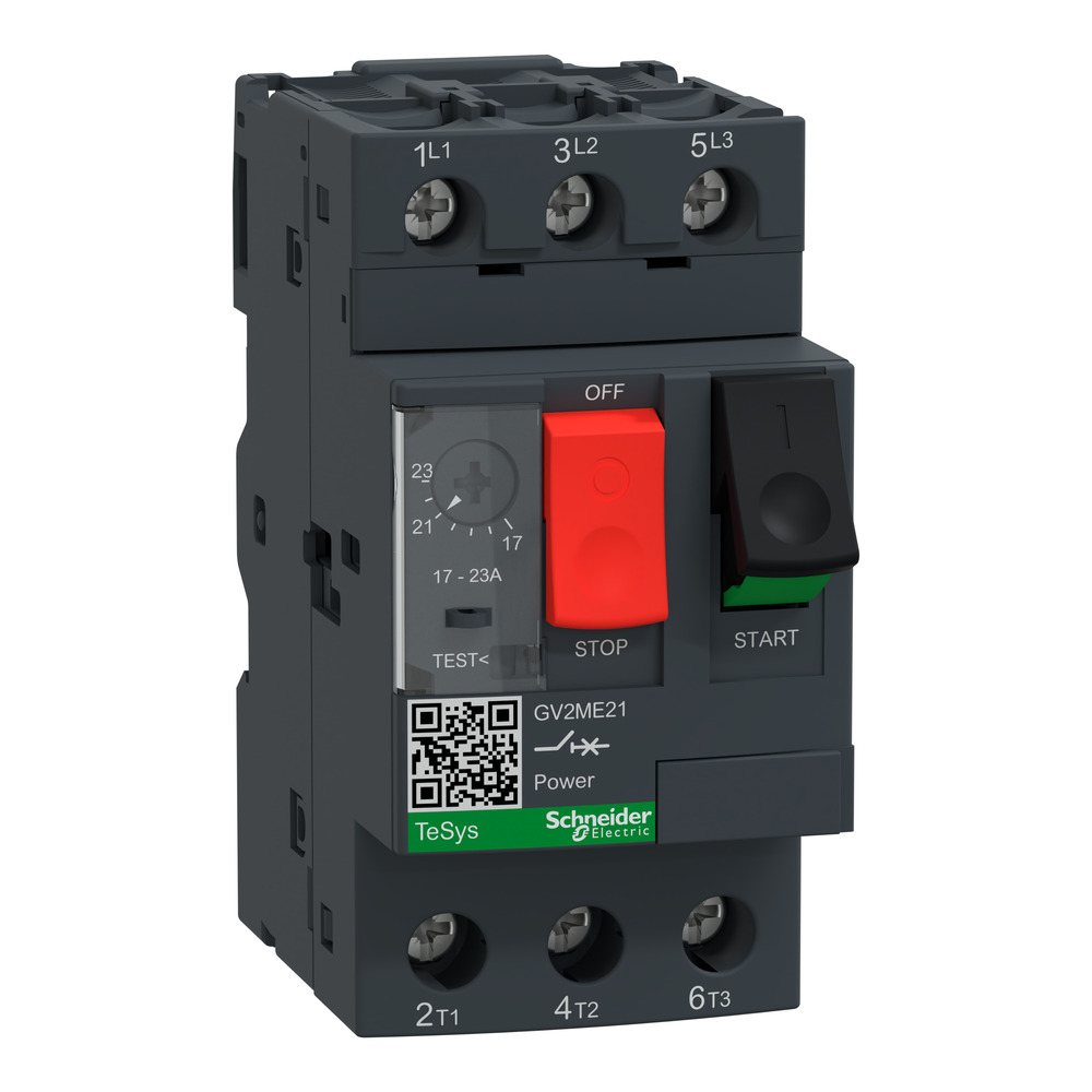 Schneider Electric TeSys GV2ME21 Motor Circuit Breaker 17-23A ID GV2ME21 USA Supply